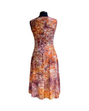 RILEY Batik Sleeveless V-Neck Flared Dres.