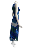 Odette V-Neckline Sleeveless Mid-Length Fit N Flare Jersey Dress
