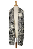 ZEBRA -  Long & Wide Animal Print Shawl