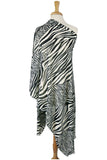 ZEBRA -  Long & Wide Animal Print Shawl