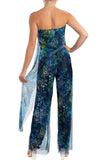 QUELLA Strapless Jumpsuit With Overlay