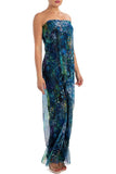QUELLA Strapless Jumpsuit With Overlay