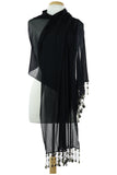 AIDA Long And Wide Sheer Shawl Stole Wrap Cover