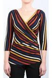 AMBER Crossover Ruched Jersey Top