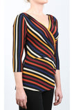AMBER Crossover Ruched Jersey Top