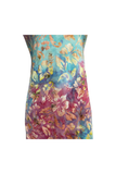 ELOISE  Above the Knee Dress Batik Print in Jersey Fabric