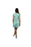 JANET Batik Jersey Sleeveless A-Line Short Dress