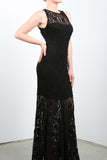 MADELINE Fitted Lace Dress Black