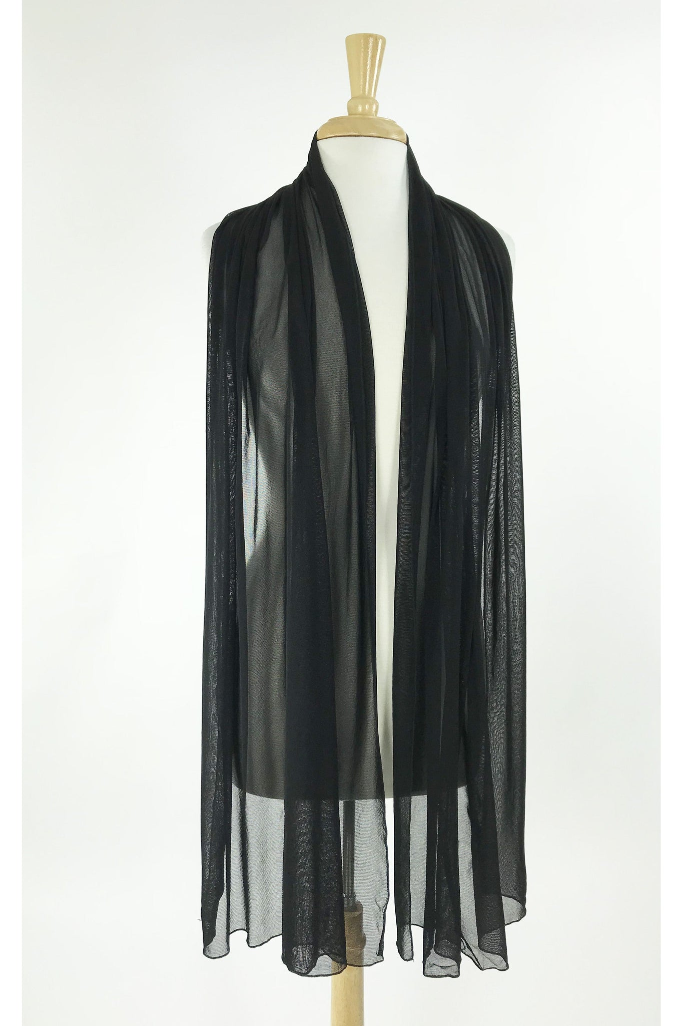 black sheer shawl for dress SHEER SHAWL black