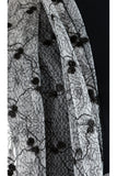 SABINA Long & Wide Sheer Embroidered Shawl