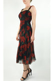 SCARLETT Rose Petal Print Empire Dress