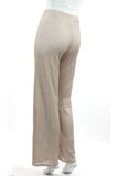 SOPHIA Textured Lace Lined Flared Pants Taupe