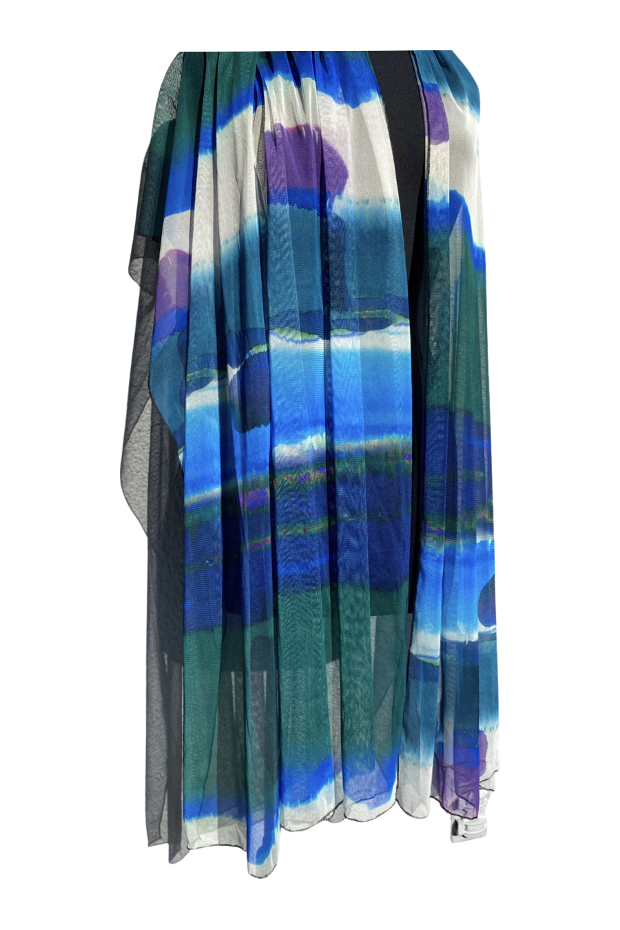 ELANA KATTAN | MAXIMA Long & Wide Sheer Shawl Black – Elana Kattan