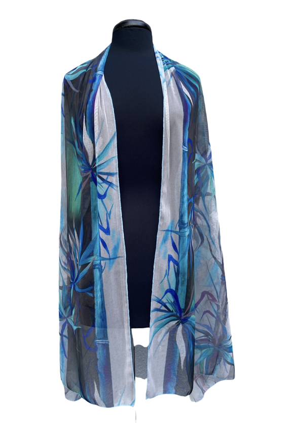 Bamboosa Long And Wide Sheer Shawl Stole Wrap Cover